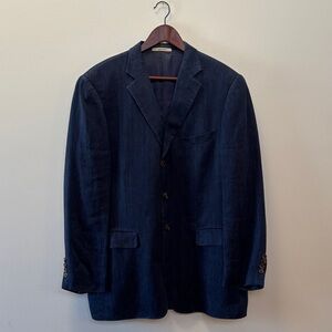 Elegant Dark Blue Men's Blazer